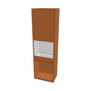 Tuinhaard Elda CorTen 500x500x1200 mm.