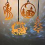 X-mas kerst hangers set B