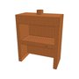 Tuinhaard Zjarr-3 CorTen 1000x500x1200 mm.