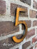 Huisnummer 5 Corten staal